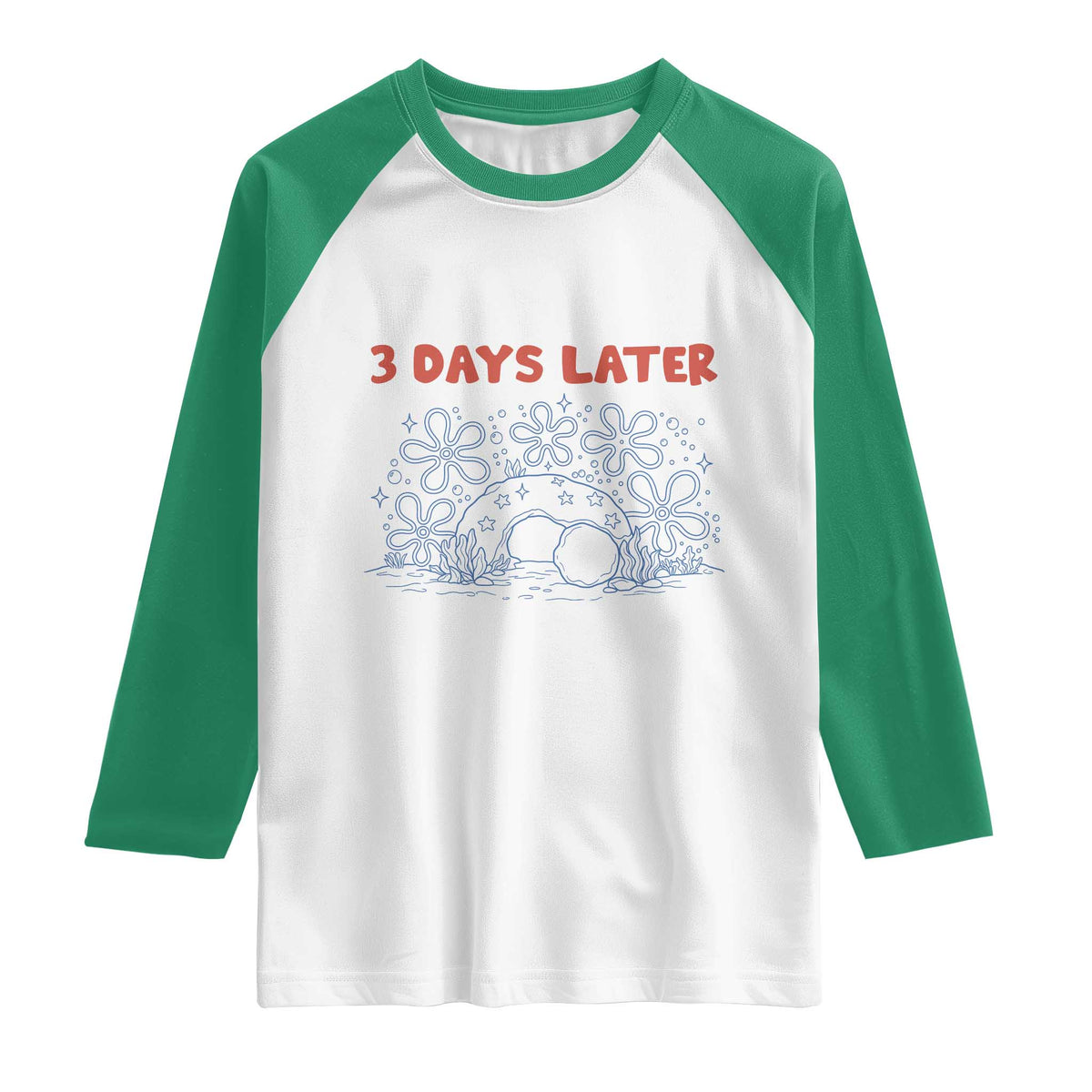 3 Days Later Raglan Shirt Funny Easter Jesus Christian Meme