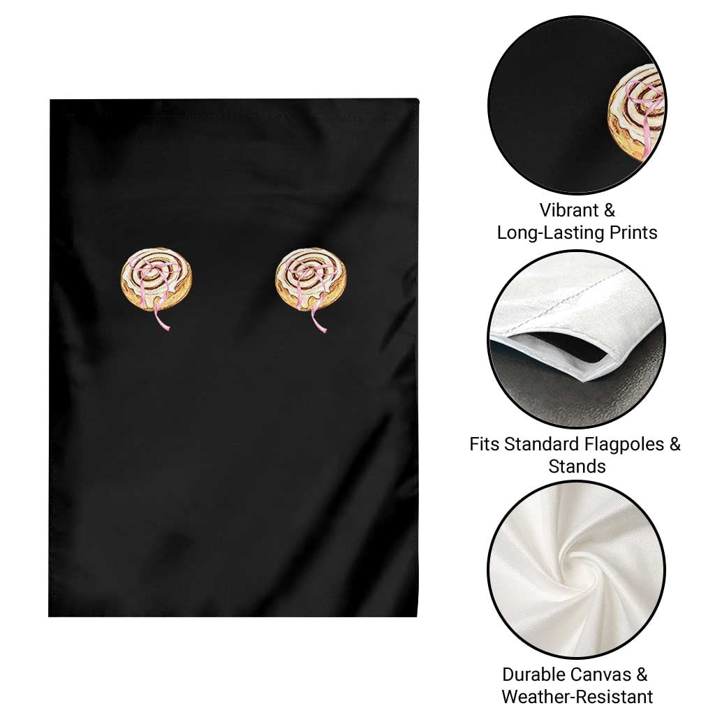 Funny Cinnamon Roll Garden Flag Double Bakery Meme
