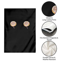 Funny Cinnamon Roll Garden Flag Double Bakery Meme