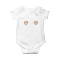 Funny Cinnamon Roll Baby Onesie Double Bakery Meme