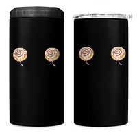 Funny Cinnamon Roll 4 in 1 Can Cooler Tumbler Double Bakery Meme