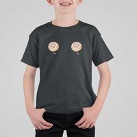 Funny Cinnamon Roll T Shirt For Kid Double Bakery Meme