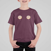 Funny Cinnamon Roll T Shirt For Kid Double Bakery Meme
