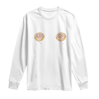 Funny Cinnamon Roll Long Sleeve Shirt Double Bakery Meme