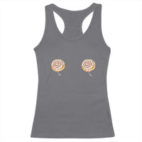 Funny Cinnamon Roll Racerback Tank Top Double Bakery Meme