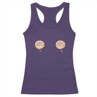 Funny Cinnamon Roll Racerback Tank Top Double Bakery Meme