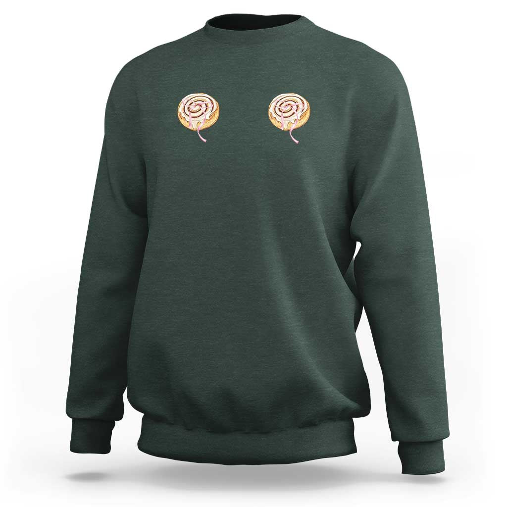 Funny Cinnamon Roll Sweatshirt Double Bakery Meme