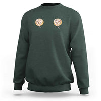 Funny Cinnamon Roll Sweatshirt Double Bakery Meme