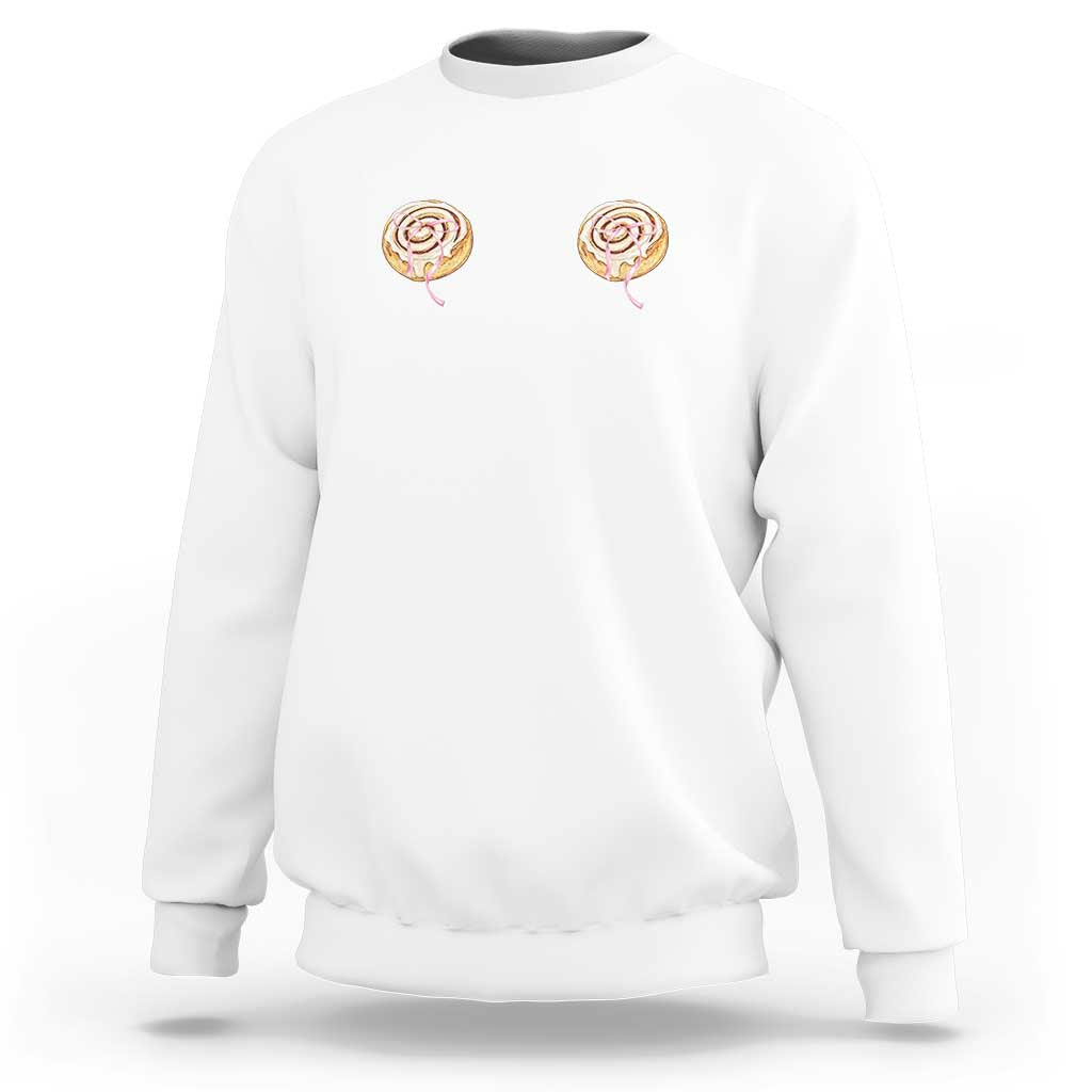 Funny Cinnamon Roll Sweatshirt Double Bakery Meme
