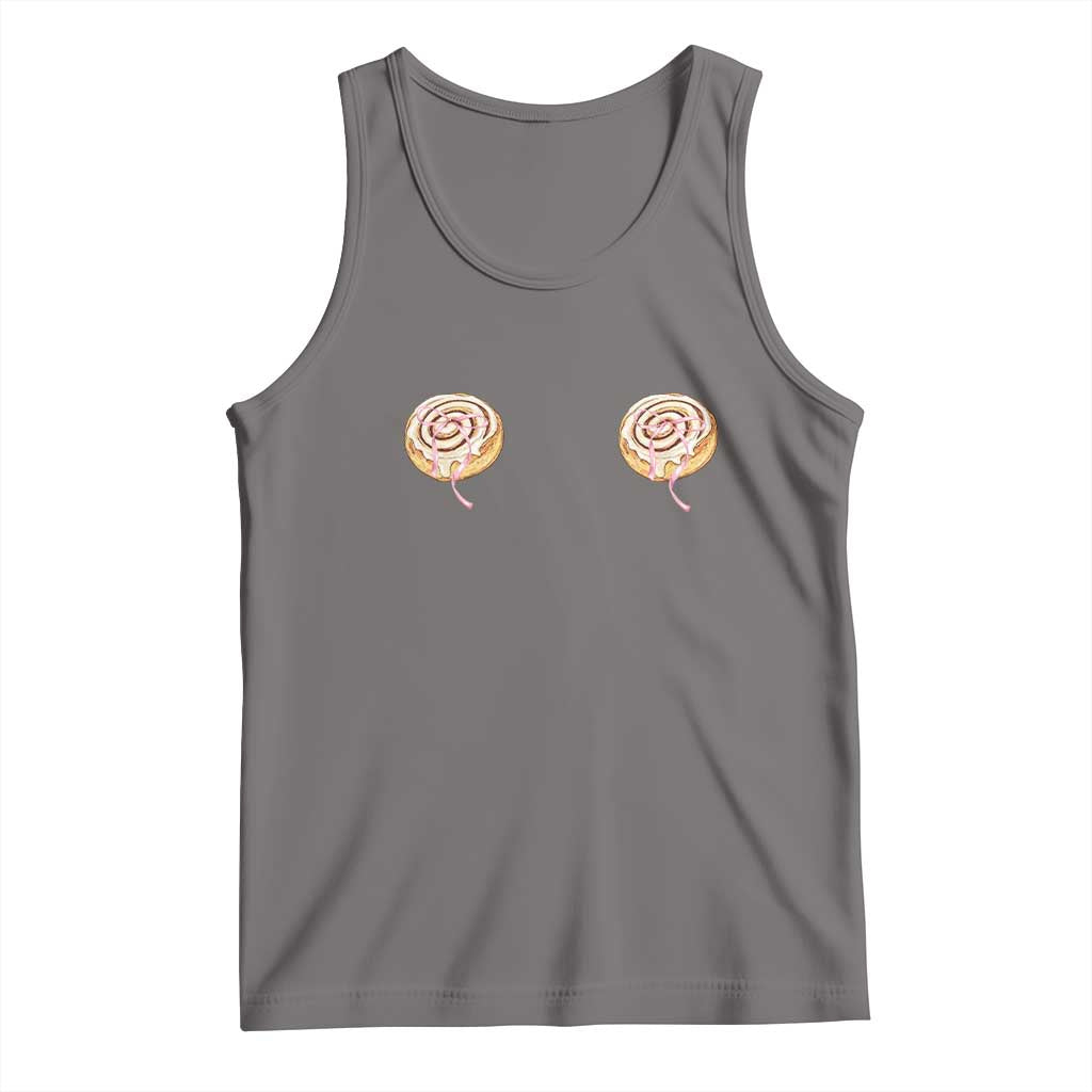 Funny Cinnamon Roll Tank Top Double Bakery Meme