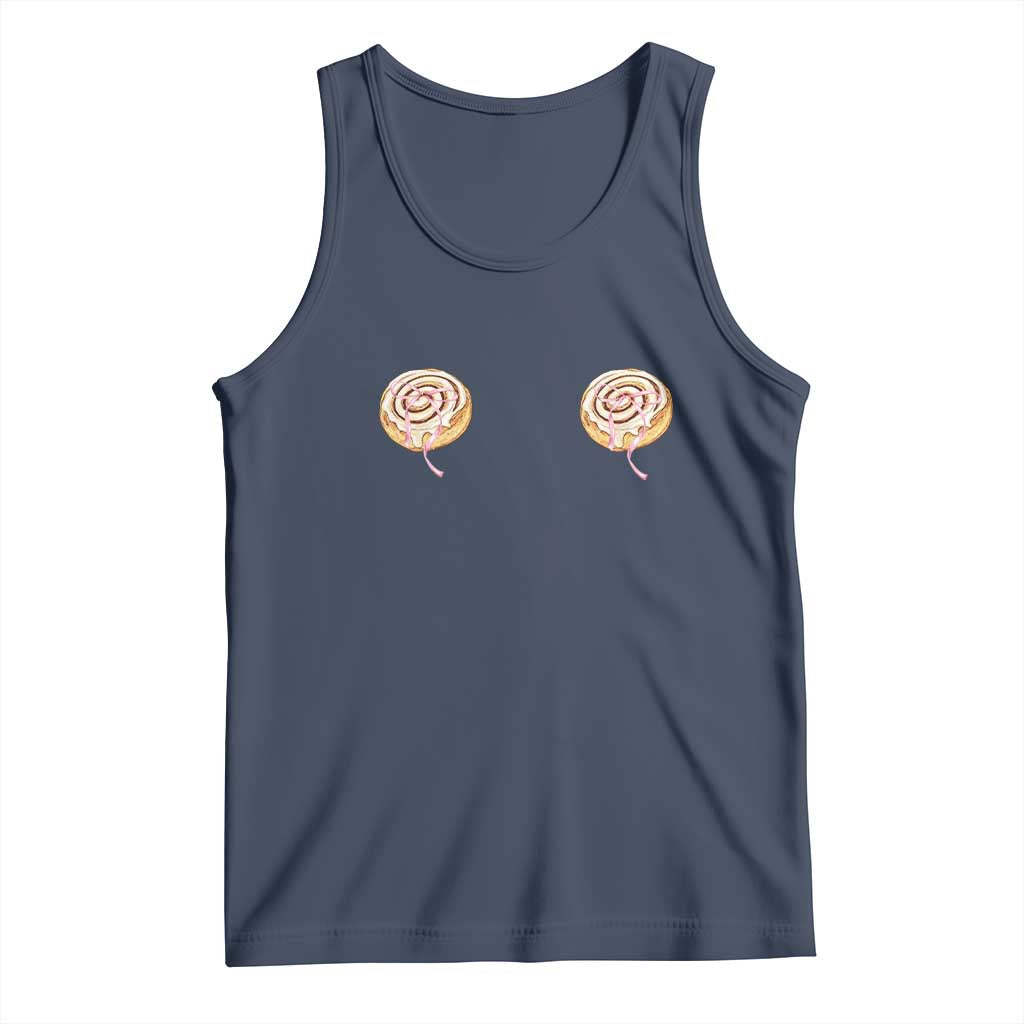 Funny Cinnamon Roll Tank Top Double Bakery Meme