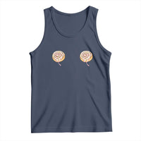 Funny Cinnamon Roll Tank Top Double Bakery Meme
