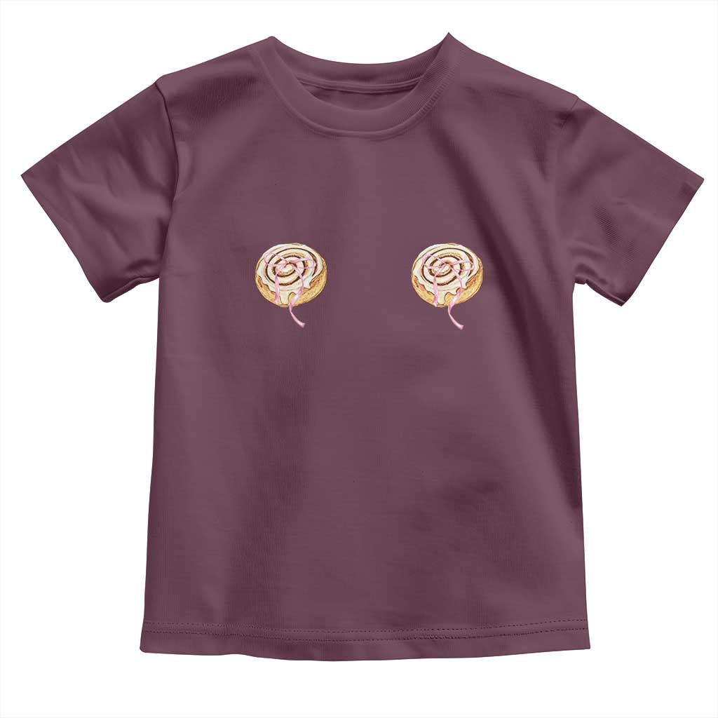 Funny Cinnamon Roll Toddler T Shirt Double Bakery Meme
