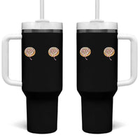 Funny Cinnamon Roll Tumbler With Handle Double Bakery Meme