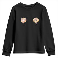 Funny Cinnamon Roll Youth Sweatshirt Double Bakery Meme