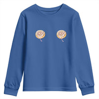 Funny Cinnamon Roll Youth Sweatshirt Double Bakery Meme