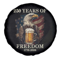 250 Years Of Freedom Spare Tire Cover Bald Eagle Drinking Beer American Flag