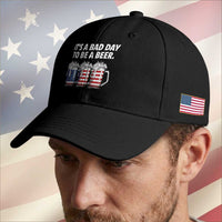 Beer American Flag 4th of July Baseball Cap Bad Day to Be A Beer