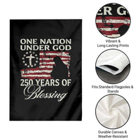 250th Anniversary USA Garden Flag One Nation Under God 250 Years Of Blessing