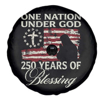 250th Anniversary USA Spare Tire Cover One Nation Under God 250 Years Of Blessing