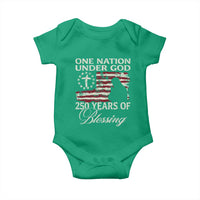 250th Anniversary USA Baby Onesie One Nation Under God 250 Years Of Blessing