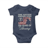 250th Anniversary USA Baby Onesie One Nation Under God 250 Years Of Blessing
