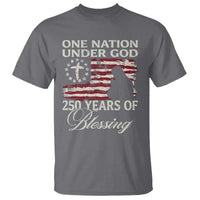 250th Anniversary USA T Shirt One Nation Under God 250 Years Of Blessing