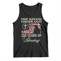 250th Anniversary USA Tank Top One Nation Under God 250 Years Of Blessing