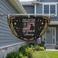250th Anniversary USA Patriotic Fan Flag One Nation Under God 250 Years Of Blessing