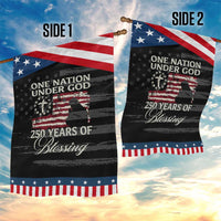 250th Anniversary USA Patriotic Garden Flag One Nation Under God 250 Years Of Blessing