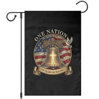 One Nation Under God 250 Years Of Blessing Garden Flag Christian Cross Bald Eagle 4th of July