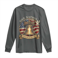 One Nation Under God 250 Years Of Blessing Long Sleeve Shirt Christian Cross Bald Eagle 4th of July
