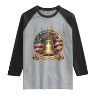 One Nation Under God 250 Years Of Blessing Raglan Shirt Christian Cross Bald Eagle 4th of July