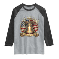 One Nation Under God 250 Years Of Blessing Raglan Shirt Christian Cross Bald Eagle 4th of July