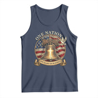 One Nation Under God 250 Years Of Blessing Tank Top Christian Cross Bald Eagle 4th of July