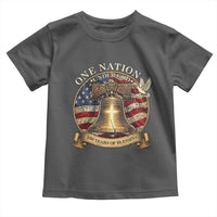 One Nation Under God 250 Years Of Blessing Toddler T Shirt Christian Cross Bald Eagle 4th of July
