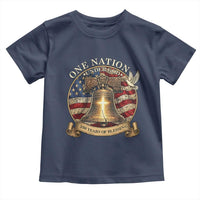 One Nation Under God 250 Years Of Blessing Toddler T Shirt Christian Cross Bald Eagle 4th of July