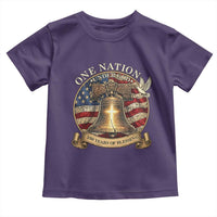 One Nation Under God 250 Years Of Blessing Toddler T Shirt Christian Cross Bald Eagle 4th of July