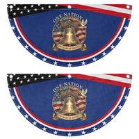 One Nation Under God 250 Years Of Blessing Patriotic Fan Flag Christian Cross Bald Eagle 4th of July