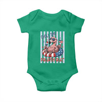 Chill The Fourth Out Baby Onesie Flamerica Flamingo 4th Of July