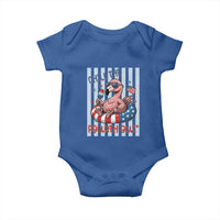 Chill The Fourth Out Baby Onesie Flamerica Flamingo 4th Of July