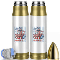 Chill The Fourth Out Bullet Tumbler Flamerica Flamingo 4th Of July