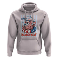 Chill The Fourth Out Hoodie Flamerica Flamingo 4th Of July
