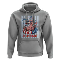 Chill The Fourth Out Hoodie Flamerica Flamingo 4th Of July