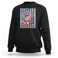Chill The Fourth Out Sweatshirt Flamerica Flamingo 4th Of July