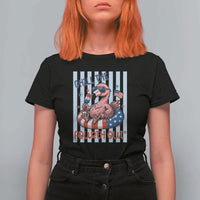 Chill The Fourth Out T Shirt For Women Flamerica Flamingo 4th Of July