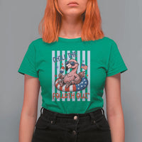 Chill The Fourth Out T Shirt For Women Flamerica Flamingo 4th Of July