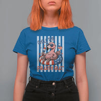 Chill The Fourth Out T Shirt For Women Flamerica Flamingo 4th Of July