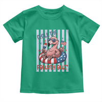 Chill The Fourth Out Toddler T Shirt Flamerica Flamingo 4th Of July