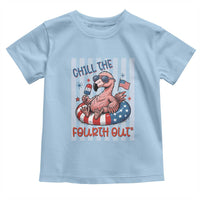 Chill The Fourth Out Toddler T Shirt Flamerica Flamingo 4th Of July